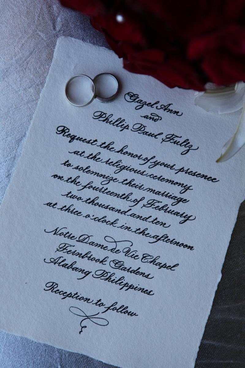 Megan Chapin, wedding calligrapher, Twinrocker